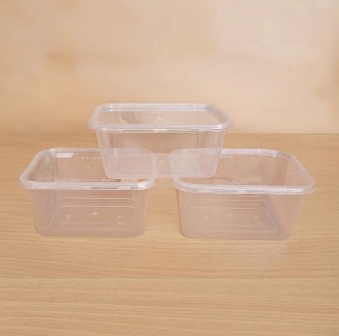Thinwall Rectanggle 200ml — kemasan plastik